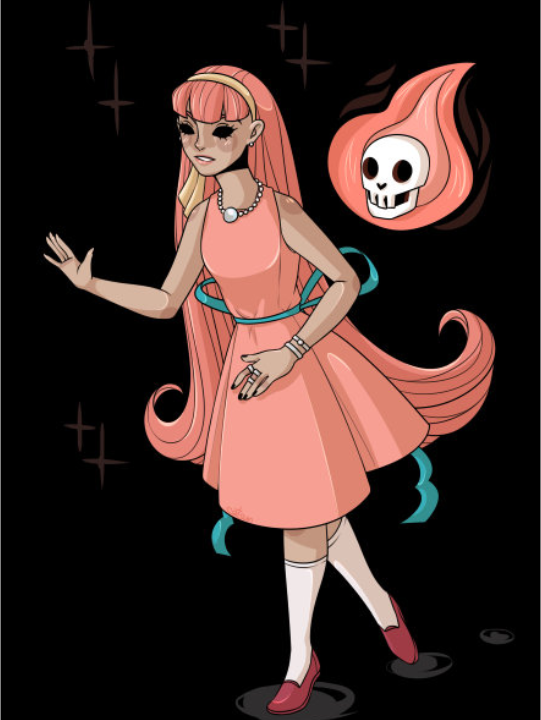 A full-body artfight drawing of Cinder.